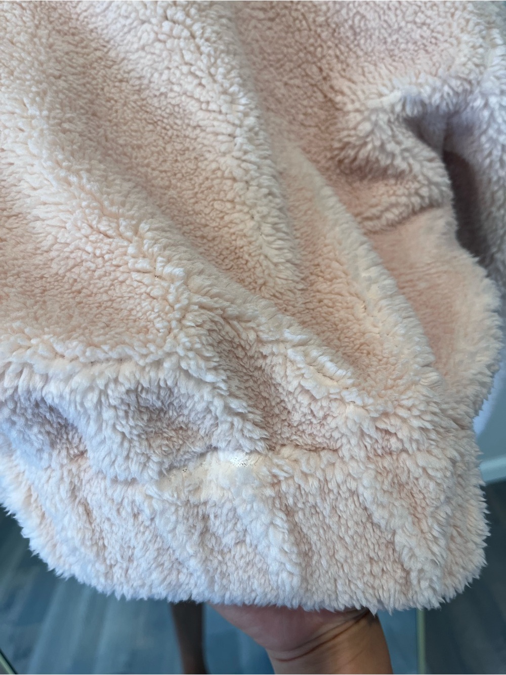 Kimchi Blue Snow Bunny Printed Piled Fleece Zip-Up Jacket - Picture 10 of 11